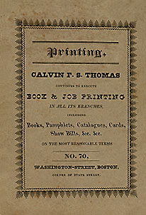 Tamerlane and Other Poems (1827) - back cover