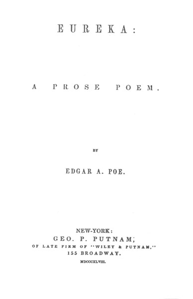Eureka (1848) - title page