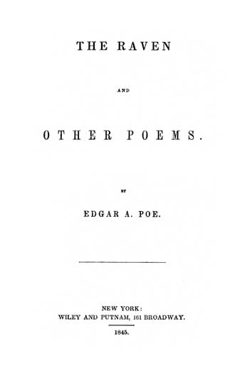  The Raven and Other Poems (1845) - title page