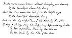 Fac-simile of Handwriting of Edgar Allan Poe [thumbnail]