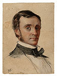 Watercolor of Edgar Allan Poe [thumbnail]