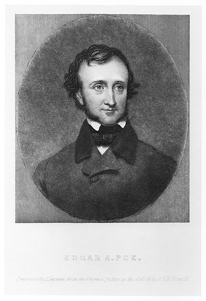 Engraving of Poe