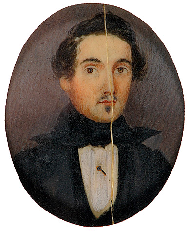 Alleged portrait of Edgar Allan Poe